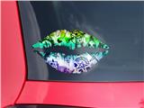 Lips Decal 9x5.5 Scene Kid Sketches Rainbow