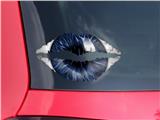 Lips Decal 9x5.5 Eyeball Blue Dark