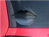 Lips Decal 9x5.5 Smooth Fades Blue Dust Black