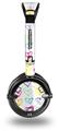 Kearas Hearts White Decal Style Skin fits Skullcandy Lowrider Headphones (HEADPHONES  SOLD SEPARATELY)