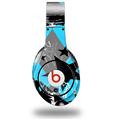 WraptorSkinz Skin Decal Wrap compatible with Beats Studio (Original) Headphones SceneKid Blue Skin Only (HEADPHONES NOT INCLUDED)