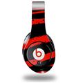 WraptorSkinz Skin Decal Wrap compatible with Beats Studio (Original) Headphones Zebra Red Skin Only (HEADPHONES NOT INCLUDED)