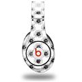 WraptorSkinz Skin Decal Wrap compatible with Beats Studio (Original) Headphones Kearas Daisies Black on White Skin Only (HEADPHONES NOT INCLUDED)