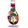WraptorSkinz Skin Decal Wrap compatible with Beats Studio (Original) Headphones Brushed Cirlces Multi Dark Skin Only (HEADPHONES NOT INCLUDED)