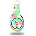 WraptorSkinz Skin Decal Wrap compatible with Beats Studio (Original) Headphones Brushed Cirlces Multi Light Skin Only (HEADPHONES NOT INCLUDED)