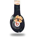 WraptorSkinz Skin Decal Wrap compatible with Beats Studio (Original) Headphones Poppy Orange Navy Skin Only (HEADPHONES NOT INCLUDED)