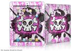 iPad Skin - Cartoon Skull Pink (fits iPad2 and iPad3)