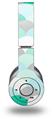 WraptorSkinz Skin Decal Wrap compatible with Beats Wireless (Original) Headphones Brushed Circles Seafoam Skin Only (HEADPHONES NOT INCLUDED)
