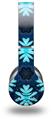 WraptorSkinz Skin Decal Wrap compatible with Beats Wireless (Original) Headphones Abstract Floral Blue Skin Only (HEADPHONES NOT INCLUDED)