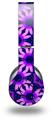 WraptorSkinz Skin Decal Wrap compatible with Beats Wireless (Original) Headphones Daisies Purple Skin Only (HEADPHONES NOT INCLUDED)