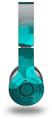 WraptorSkinz Skin Decal Wrap compatible with Beats Wireless (Original) Headphones Bokeh Hearts Neon Teal Skin Only (HEADPHONES NOT INCLUDED)