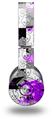 WraptorSkinz Skin Decal Wrap compatible with Beats Wireless (Original) Headphones Purple Checker Skull Splatter Skin Only (HEADPHONES NOT INCLUDED)