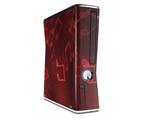 Bokeh Music Red Decal Style Skin for XBOX 360 Slim Vertical