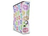 Rainbow Lips White Decal Style Skin for XBOX 360 Slim Vertical