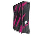 Jagged Camo Hot Pink Decal Style Skin for XBOX 360 Slim Vertical