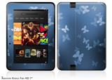 Bokeh Butterflies BlueDecal Style Skin fits 2012 Amazon Kindle Fire HD 7 inch