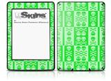 Skull And Crossbones Pattern Green - Decal Style Skin fits Amazon Kindle Paperwhite (Original)