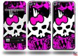 Punk Skull Princess Decal Style Vinyl Skin - fits Apple iPod Touch 5G (IPOD NOT INCLUDED)