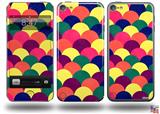 Brushed Cirlces Multi Dark Decal Style Vinyl Skin - fits Apple iPod Touch 5G (IPOD NOT INCLUDED)