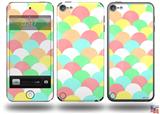 Brushed Cirlces Multi Light Decal Style Vinyl Skin - fits Apple iPod Touch 5G (IPOD NOT INCLUDED)