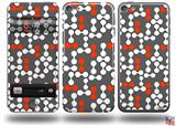 Locknodes 04 Red Decal Style Vinyl Skin - fits Apple iPod Touch 5G (IPOD NOT INCLUDED)