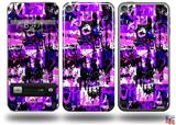 Purple Graffiti Decal Style Vinyl Skin - fits Apple iPod Touch 5G (IPOD NOT INCLUDED)