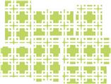 Boxed Sage Green - 7 Piece Fabric Peel and Stick Wall Skin Art (50x38 inches)