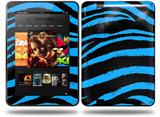 Zebra Blue Decal Style Skin fits Amazon Kindle Fire HD 8.9 inch