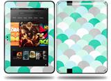 Brushed Circles Seafoam Decal Style Skin fits Amazon Kindle Fire HD 8.9 inch