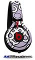 WraptorSkinz Skin Decal Wrap compatible with Beats Mixr Headphones Locknodes 03 Lavender Skin Only (HEADPHONES NOT INCLUDED)