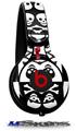 WraptorSkinz Skin Decal Wrap compatible with Beats Mixr Headphones Skull And Crossbones Pattern Bw Skin Only (HEADPHONES NOT INCLUDED)