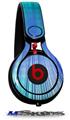 WraptorSkinz Skin Decal Wrap compatible with Beats Mixr Headphones Bent Light Seafoam Greenish Skin Only (HEADPHONES NOT INCLUDED)