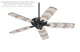 Zig Zag Colors 03 - Ceiling Fan Skin Kit fits most 52 inch fans (FAN and BLADES SOLD SEPARATELY)