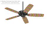 Zig Zag Colors 01 - Ceiling Fan Skin Kit fits most 52 inch fans (FAN and BLADES SOLD SEPARATELY)