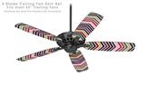 Zig Zag Colors 02 - Ceiling Fan Skin Kit fits most 52 inch fans (FAN and BLADES SOLD SEPARATELY)