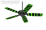 Zebra Green - Ceiling Fan Skin Kit fits most 52 inch fans (FAN and BLADES SOLD SEPARATELY)