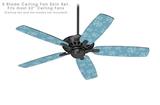 Winter Snow Light Blue - Ceiling Fan Skin Kit fits most 52 inch fans (FAN and BLADES SOLD SEPARATELY)