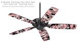 WraptorCamo Digital Camo Pink - Ceiling Fan Skin Kit fits most 52 inch fans (FAN and BLADES SOLD SEPARATELY)