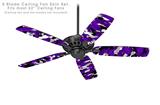 WraptorCamo Digital Camo Purple - Ceiling Fan Skin Kit fits most 52 inch fans (FAN and BLADES SOLD SEPARATELY)