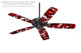 WraptorCamo Digital Camo Red - Ceiling Fan Skin Kit fits most 52 inch fans (FAN and BLADES SOLD SEPARATELY)
