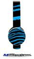 Zebra Blue Decal Style Skin (fits Sol Republic Tracks Headphones - HEADPHONES NOT INCLUDED) 