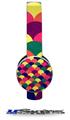 Brushed Cirlces Multi Dark Decal Style Skin (fits Sol Republic Tracks Headphones - HEADPHONES NOT INCLUDED) 