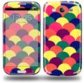 Brushed Cirlces Multi Dark - Decal Style Skin (fits Samsung Galaxy S III S3)