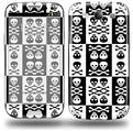Skull And Crossbones Pattern Bw - Decal Style Skin (fits Samsung Galaxy S III S3)