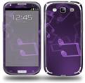 Bokeh Music Purple - Decal Style Skin (fits Samsung Galaxy S III S3)