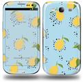 Lemon Blue - Decal Style Skin (fits Samsung Galaxy S III S3)