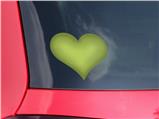 Solids Collection Sage Green - I Heart Love Car Window Decal 6.5 x 5.5 inches