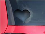 Smooth Fades Blue Dust Black - I Heart Love Car Window Decal 6.5 x 5.5 inches